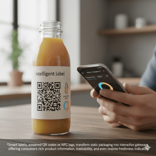 QR code smart label traceability.